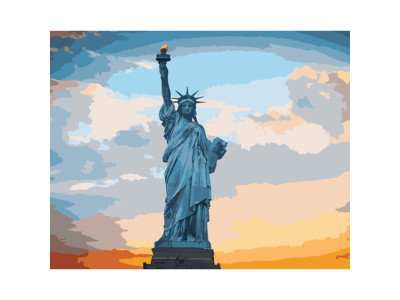 Картина за номерами Stateg Statue of Liberty в Нью-Йорку 40х50 см GS832