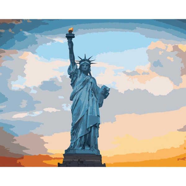 Картина за номерами Stateg Statue of Liberty в Нью-Йорку 40х50 см GS832