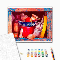 Картина за номерами "Хомячок" тм Лавка Чудес 40 x 50 см у коробці LC20012