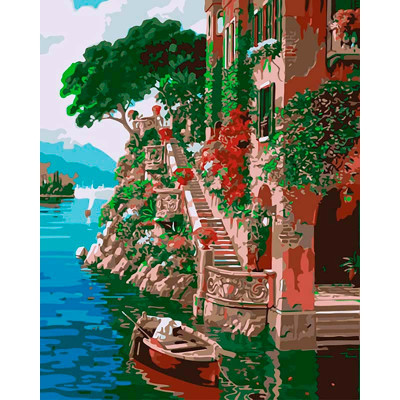 Картина за номерами "Озеро Комо" тм Лавка Чудес 40 x 50 см у коробці LC30082 Картина за номерами "Озеро Комо" тм Лавка Чудес 40 x 50 см у коробці LC30082