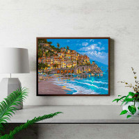 Картина за номерами "Зоряна ніч в Альмафі Італія" тм Лавка Чудес 40 x 50 LC30101