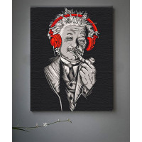 Картина за номерами з лаком ArtCraft "Ейнштейн у навушниках" 40*50 см 10314-AC Картина за номерами з лаком ArtCraft "Ейнштейн у навушниках" 40*50 см 10314-AC