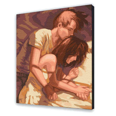 Картина за номерами з лаком ArtCraft "Обійми" 40*50 см 10282-AC Картина за номерами з лаком ArtCraft "Обійми" 40*50 см 10282-AC