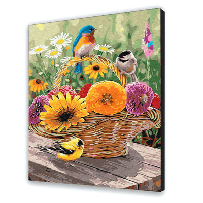 Картина за номерами "Літній кошик" 40*50 см 13134-AC Картина за номерами "Літній кошик" 40*50 см 13134-AC