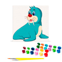 Картина за номерами "Морженятко" 30*30 см @ 15034-AC