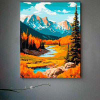 Картина за номерами "Осінь в горах" ArtCraft 40*50 см 11043-AC Картина за номерами "Осінь в горах" ArtCraft 40*50 см 11043-AC