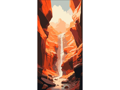 Картина за номерами "Каньйон" 40*80 см Art Craft 11567-AC