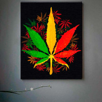 Картина за номерами "Канабіс" 40*50 см 12028-AC