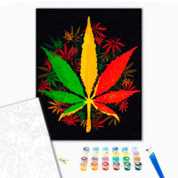 Картина за номерами "Канабіс" 40*50 см 12028-AC