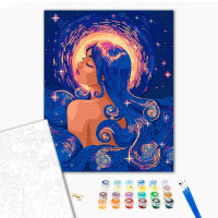 Картина за номерами "Нічна ніжність" 40*50 см Авторська 10146-AC