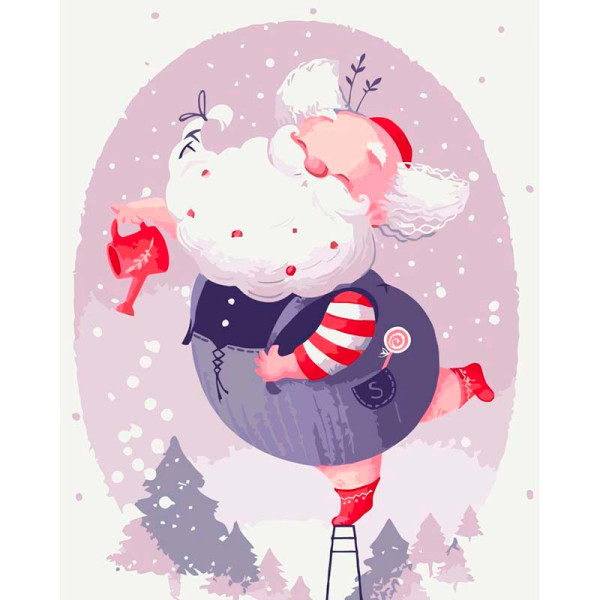 Картина за номерами ArtCraft "Святковий Санта" 40*50 см 16122-AC