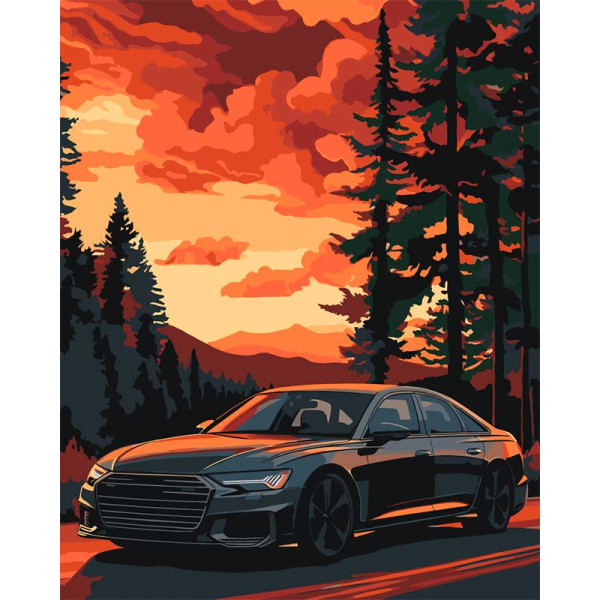 Картина за номерами Art Craft "Комфортна поїздка" 40*50 см 12513-AC Картина за номерами Art Craft "Комфортна поїздка" 40*50 см 12513-AC