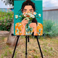 Картина за номерами Artcraft "Ромашковий вайб" 40*50 см 10183-AC