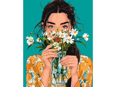 Картина за номерами Artcraft "Ромашковий вайб" 40*50 см 10183-AC