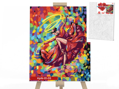 Картина за номерами Danko Toys "Яркий танец" 40x50см KpNe-01-05 Картина за номерами Danko Toys "Яркий танец" 40x50см KpNe-01-05