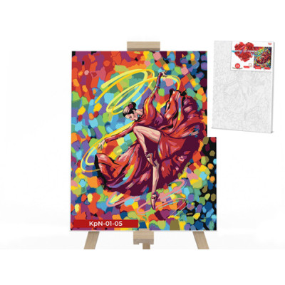 Картина за номерами Danko Toys "Яркий танец" 40x50см KpNe-01-05