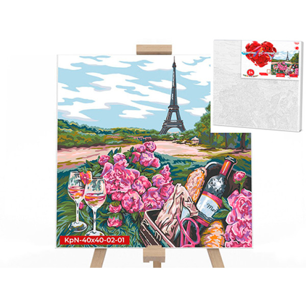 Картина за номерами Париж 40x40 см KpNe-40х40-02-01 Картина за номерами Париж 40x40 см KpNe-40х40-02-01