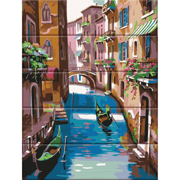 Картина за номерами на дереві "Венеція" 30*40 см ASW040