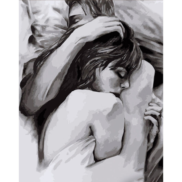 Картина по номерах Теплі обійми Strateg 40х50 см DY366