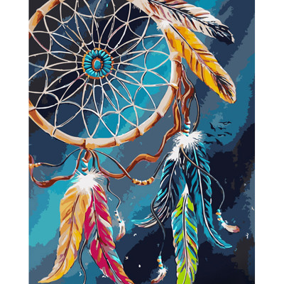 Картина по номерах Ловець снів Strateg 40х50 см GS1010