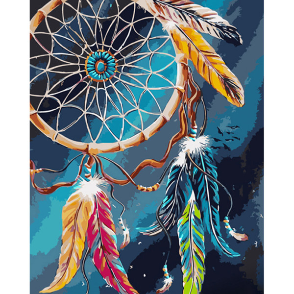 Картина по номерах Ловець снів Strateg 40х50 см GS1010
