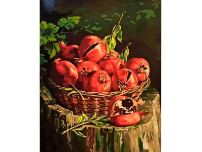 Картина по номерах Збір гранату Strateg 40х50 см GS029