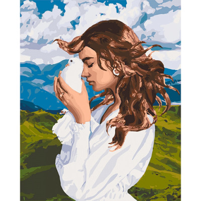 Картина за номерами "Дівочі думки" 40х50 см КНО4626