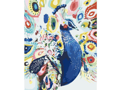 Картина за номерами Яскравий павич 40*50 КНО2492