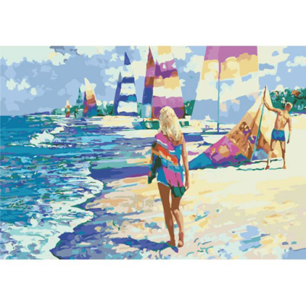 Картина за номерами На Мальдівах 35*50 КНО2718