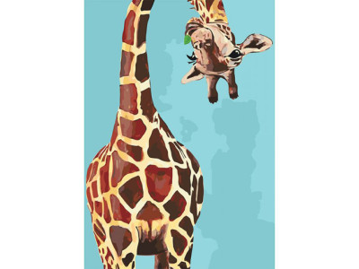 Картина за номерами Веселий жираф 35*50 КНО4061