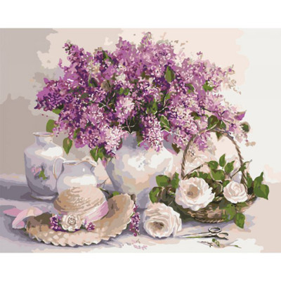 Картина за номерами Аромат бузку 40*50 КНО2230