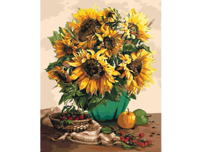 Картина за номерами Чарівний букет соняшників КН3019