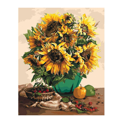 Картина за номерами Чарівний букет соняшників КН3019