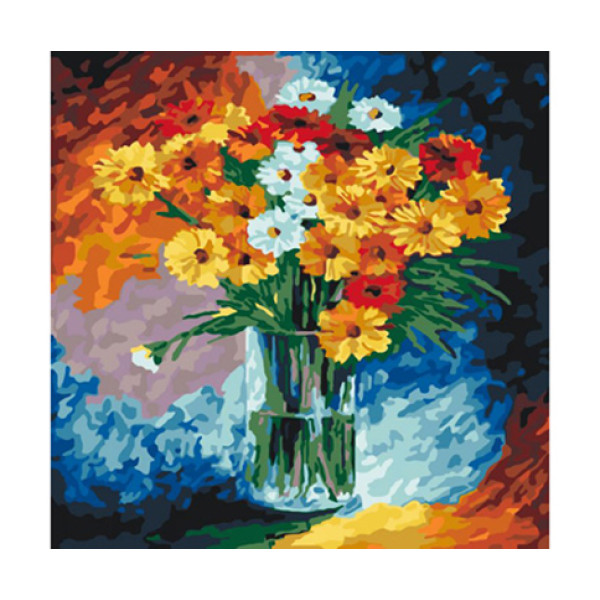 Картина за номерами Ромашки 40*40 КНО2021