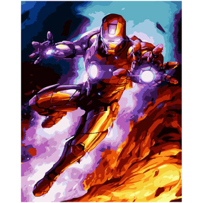 Картина за номерами "Залізна людина в бою" 40*50 см PGX24459 Картина за номерами "Залізна людина в бою" 40*50 см PGX24459