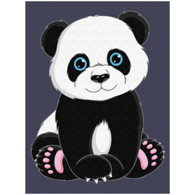 Картина за номерами "Мила панда" MEX6344 Картина за номерами "Мила панда" MEX6344