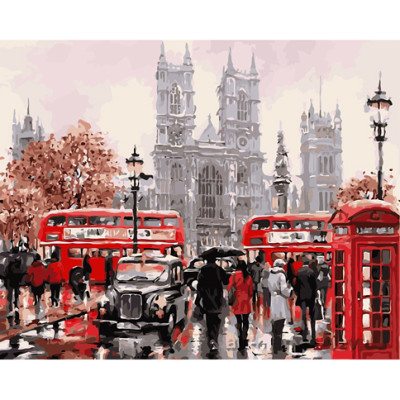 Картина за номерами "Дощовий Лондон" GX8088