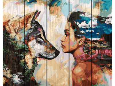 Картина за номерами на дереві. Rainbow Art "Одне ціле" GXT4921-RA Картина за номерами на дереві. Rainbow Art "Одне ціле" GXT4921-RA