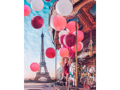 Картина за номерами "Карусель у Парижі" тм Лавка Чудес 40 x 50 см у коробці LC10007