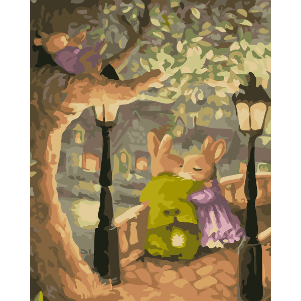 Картина за номерами "Побачення кроликів" LC20118