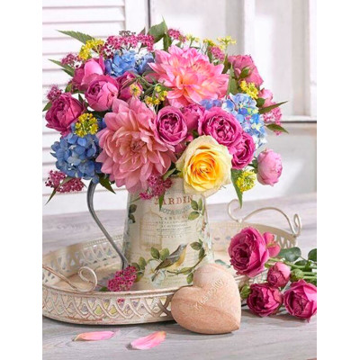 Картина за номерами "Ніжні квіти" тм Лавка Чудес 40 x 50 см у коробці LC40022