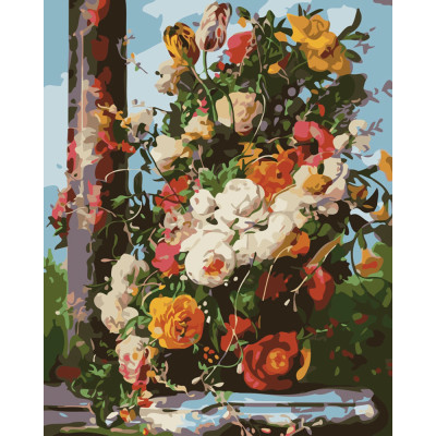Картина за номерами квіти "Пишний букет" тм Лавка Чудес 40 x 50 см в коробк LC40128