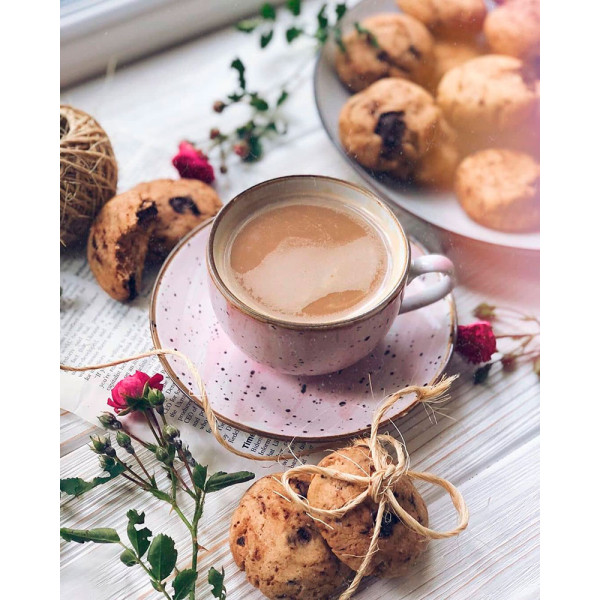 Картина за номерами "Кава з печивом" тм Лавка Чудес 40 x 50 см у коробці LC50006