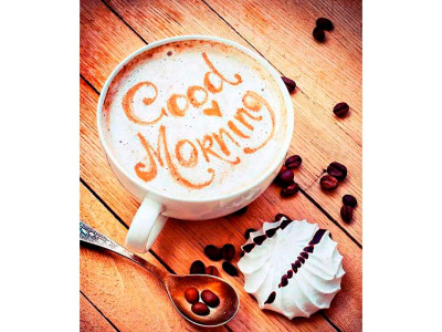 Картина за номерами "Ранок з кавою" тм Лавка Чудес 40 x 50 см у коробці LC50009