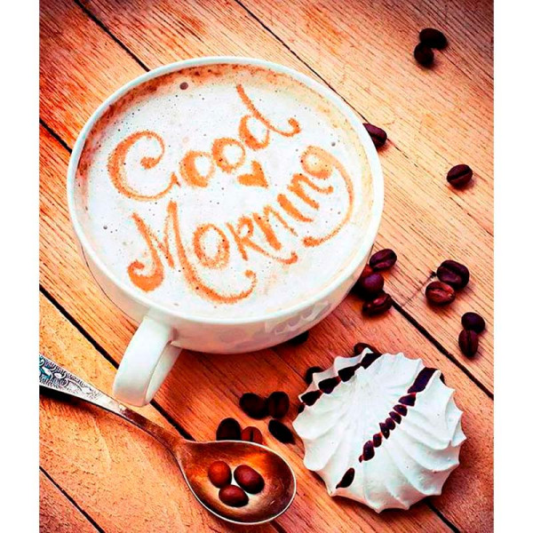 Картина за номерами "Ранок з кавою" тм Лавка Чудес 40 x 50 см у коробці LC50009