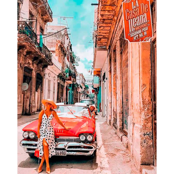 Картина за номерами "Гаряча Куба" ТМ Крамниця Чудес 40 x 50 см LC10038