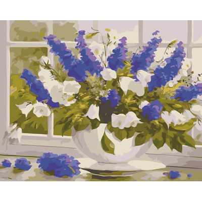 Картина за номерами квіти "Звоночки" LC40106