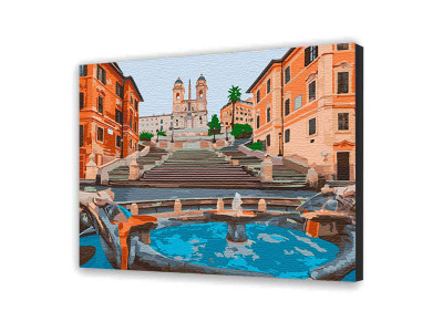 Картина за номерами ArtCraft "Площа Іспанії. Рим" 40*50 см 11228-AC