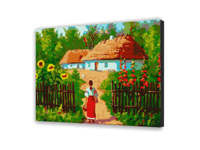 Картина за номерами "Українські хатинки" 40*50 см 10350-AC