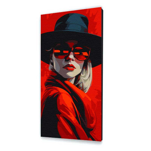 Картина за номерами "Стильна леді" 40*80 см 10020-AC